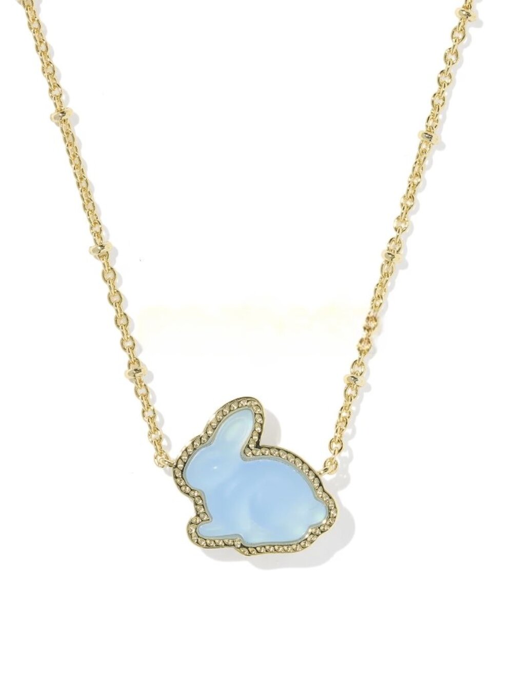 Bunny Gold Short Pendant Necklace